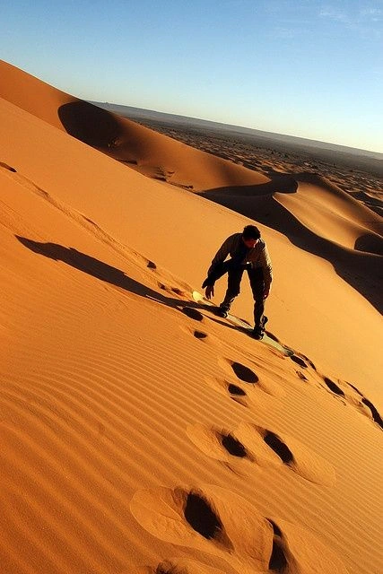 التزلج على الرمال في تيملالين