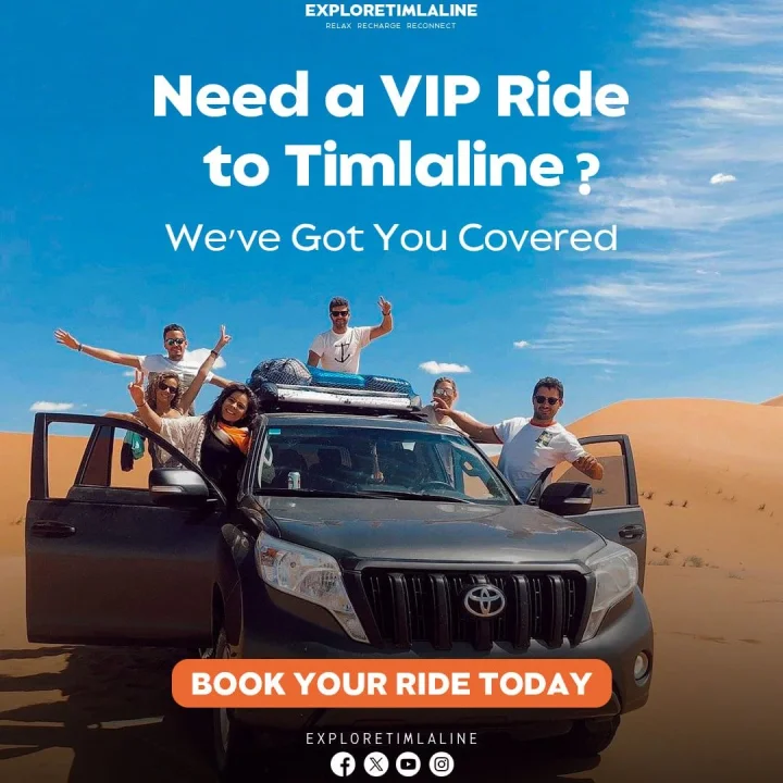 VIP ride to TIMLALINE
